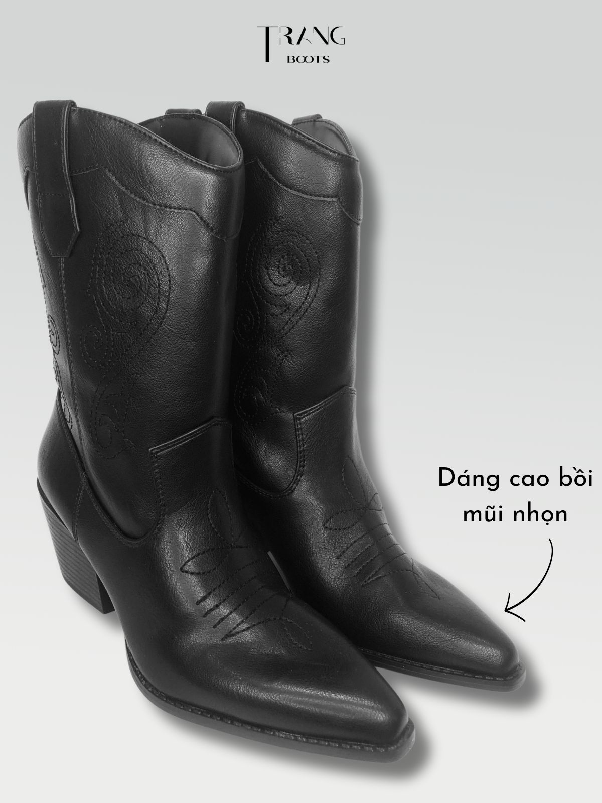LEATHER COWBOY BOOTS - BOOTS COWBOY DA THẬT