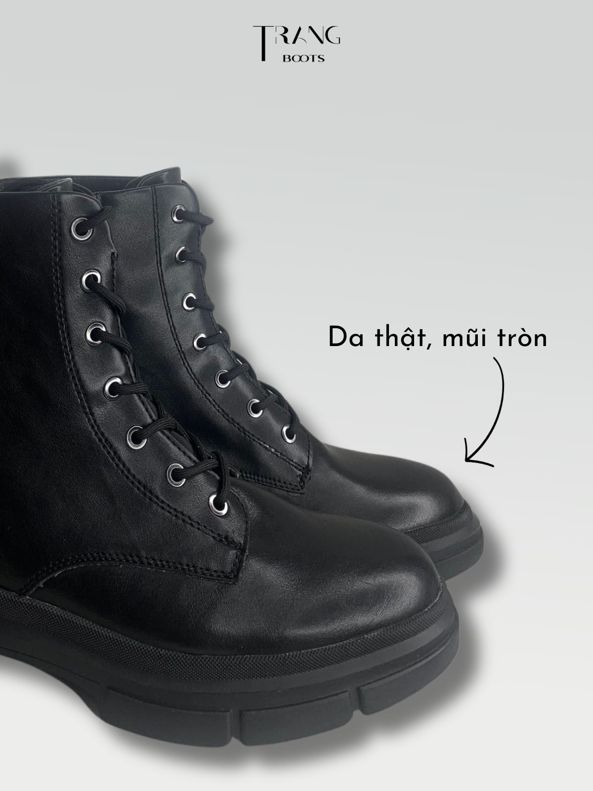 LEATHER BOOTIE BOOTS BLACK - BOOTS BOOTIE MÀU ĐEN DA THẬT