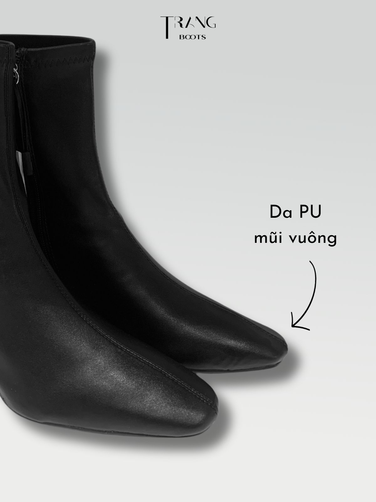 ANKLE BOOTS MŨI VUÔNG