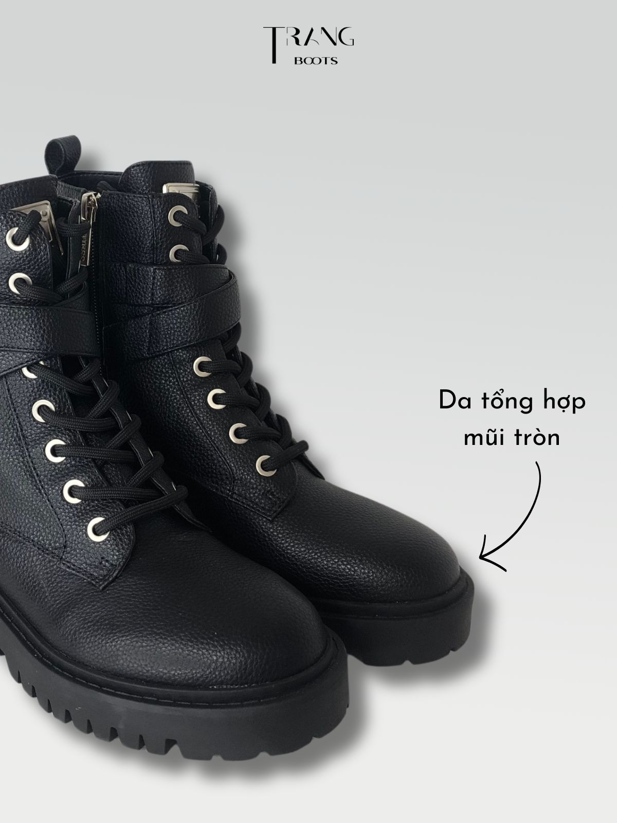 ORANA COMBAT BOOTIE - BOOTS CHIẾN BINH CỘT DÂY CỔ NGẮN