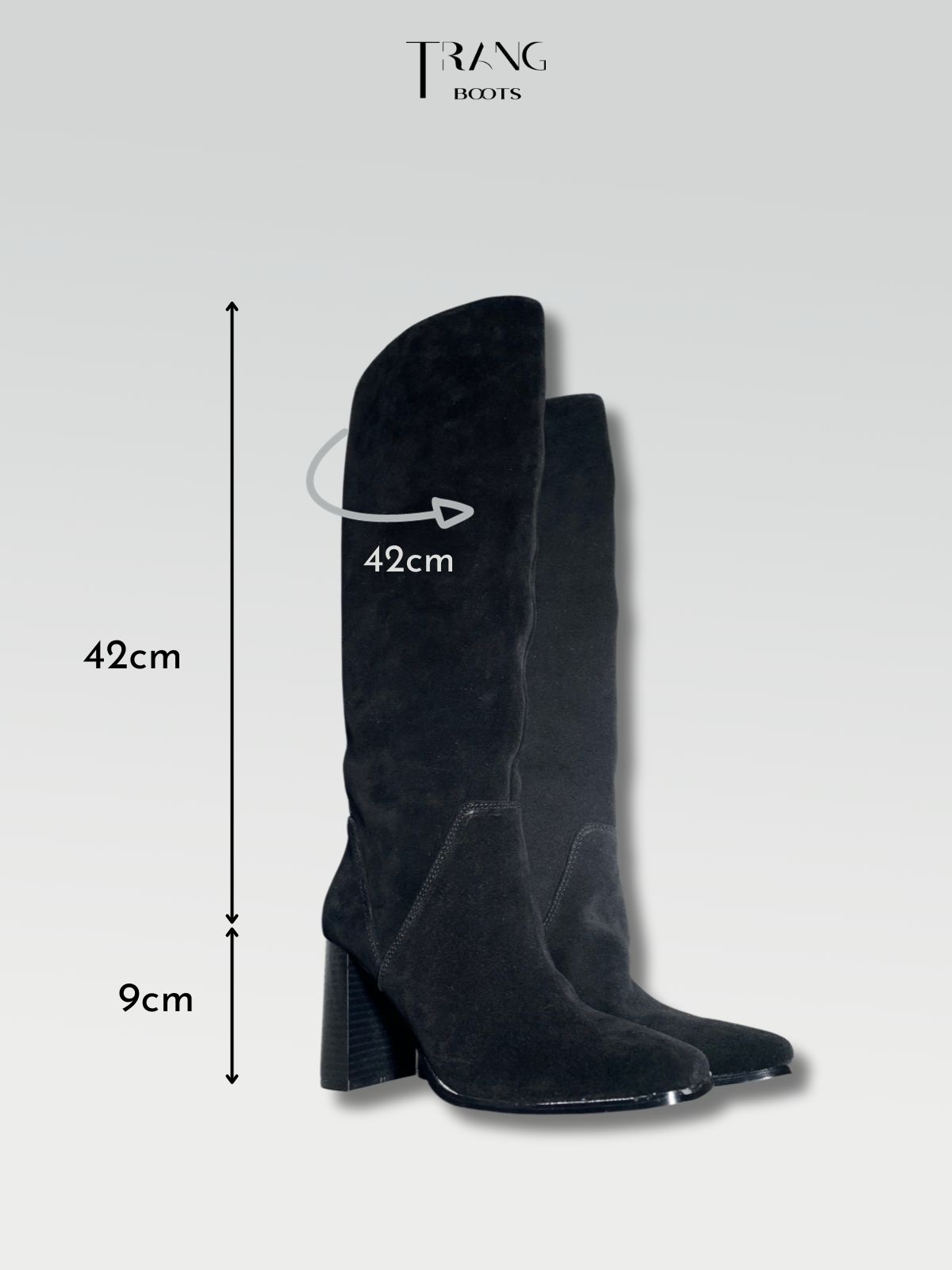 FYNN MEDIUCINE KNEE HIGH BOOTS - BOOTS FYNN ĐEN