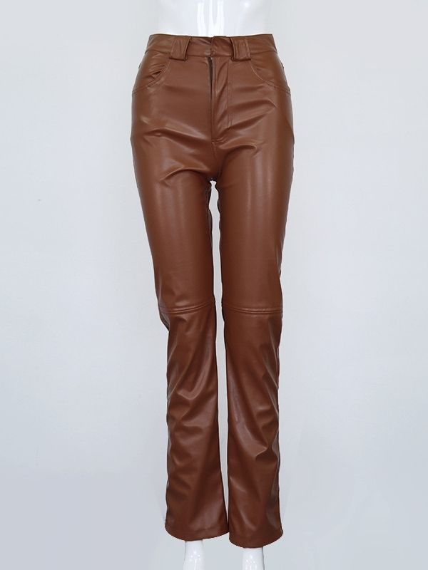 QUẦN DA DÀI ỐNG SUÔNG