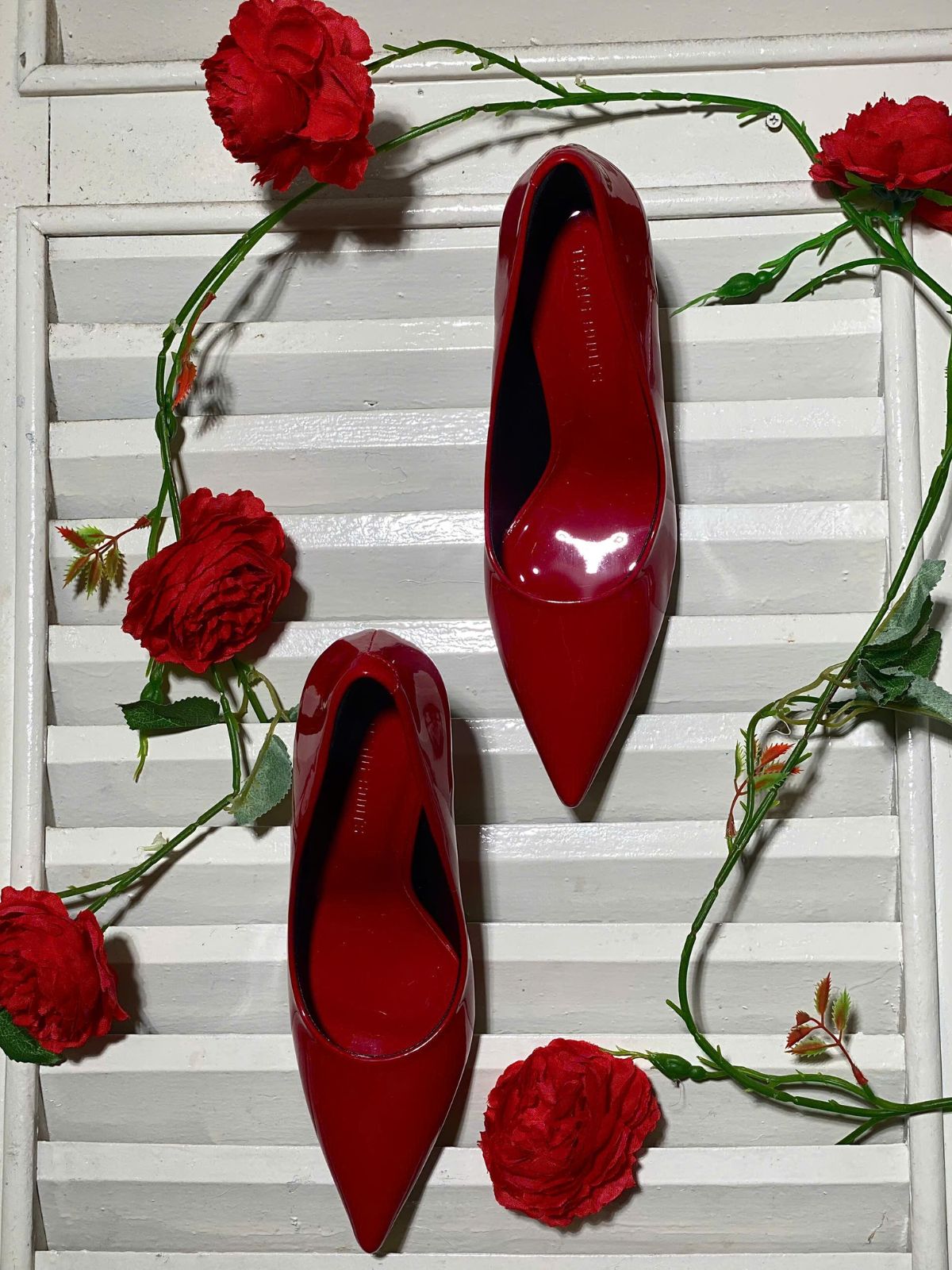 KATE PUMP HIGHHEELS - GIÀY CAO GÓT PUMP KATE ĐỎ ĐÔ