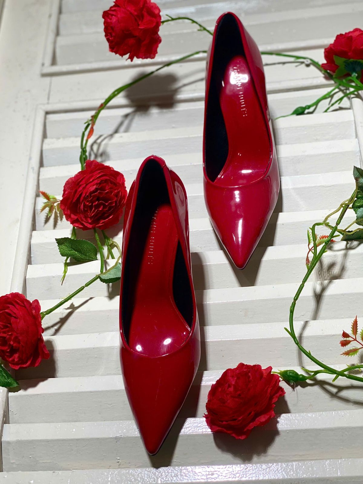 KATE PUMP HIGHHEELS - GIÀY CAO GÓT PUMP KATE ĐỎ ĐÔ