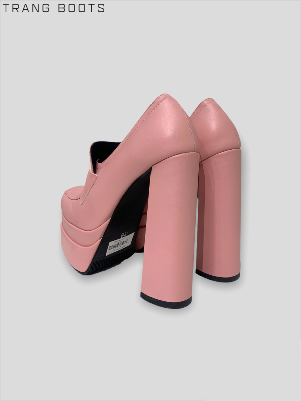 GIÀY CAO GÓT DA MỜ BÍT MŨI GÓT TRỤ