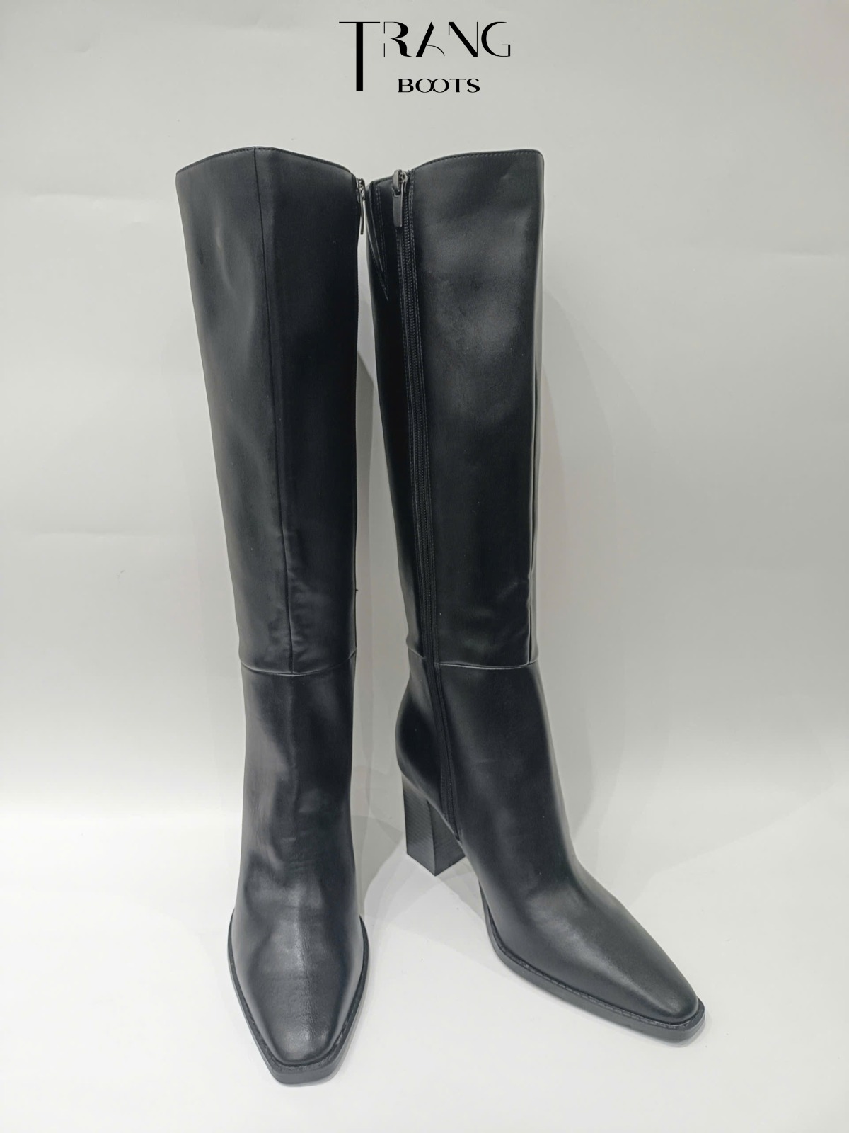 KNEEBOOTS NINE WEST GÓT TRỤ ĐEN