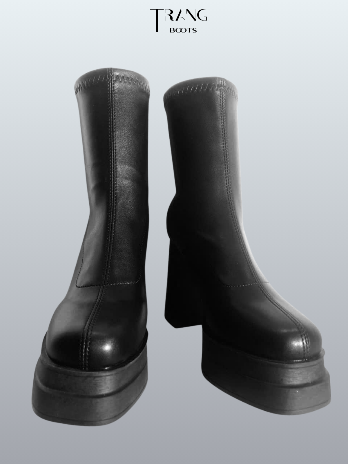 PLATFORM ANKLE BOOTS ĐẾ ĐÚP