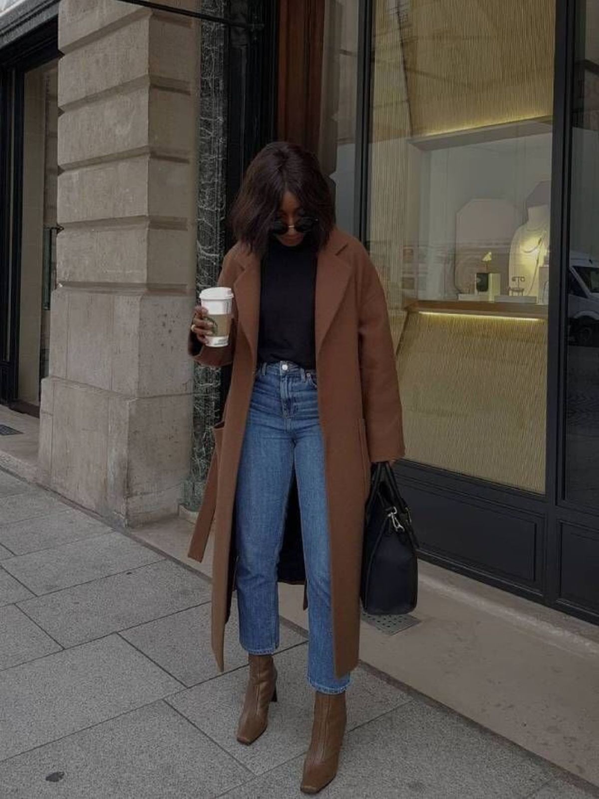 LEATHER ANKLE BOOTS BROWN - ANKLE BOOTS MŨI VUÔNG DA MỜ MÀU NÂU