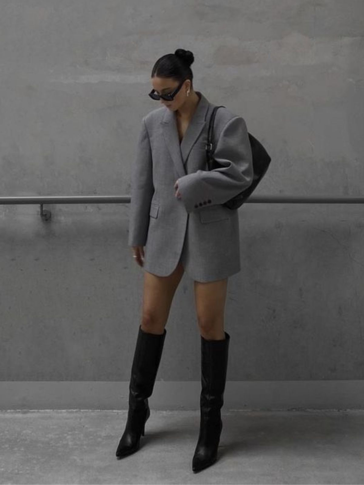 BLOCK HEEL LEATHER KNEE BOOTS - BOOTS GỐI DA GÓT TRỤ