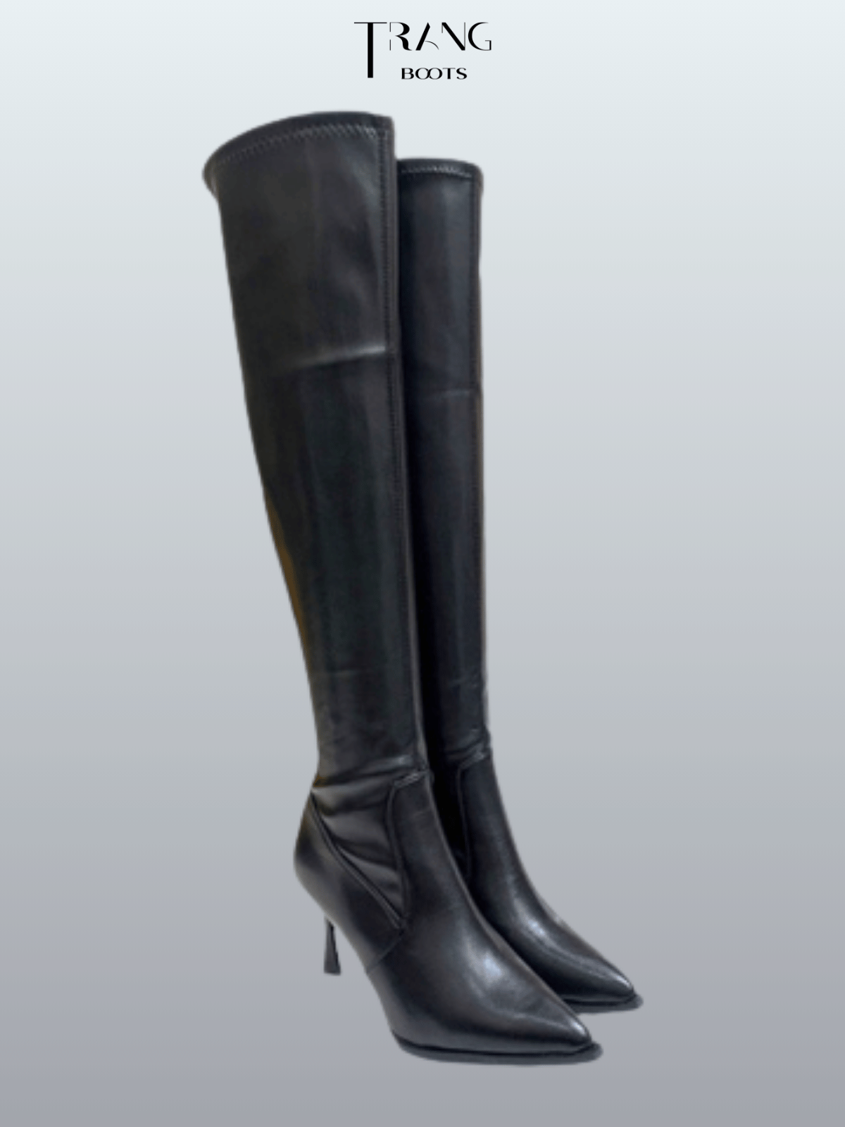 OVER KNEE BOOTS DA MỜ MŨI NHỌN KHÓA SAU