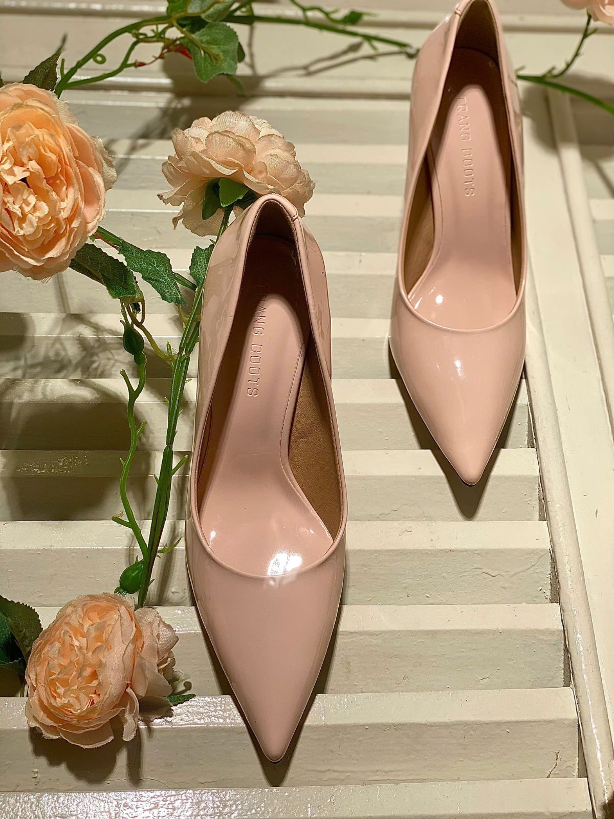 KATE PUMP HIGHHEELS - GIÀY CAO GÓT PUMP KATE ĐỎ ĐÔ