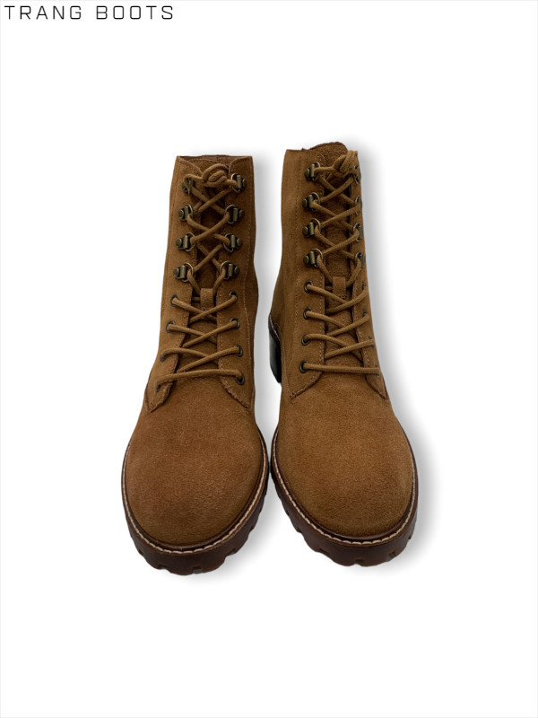 COMBAT BOOTS MADEWELL DA THẬT MŨI TRÒN THẮT DÂY