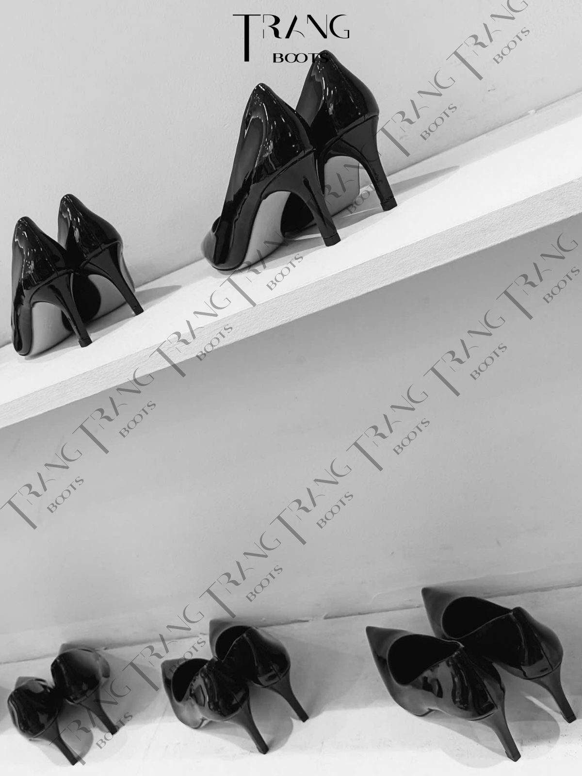 KATE PUMP HIGHHEELS - GIÀY CAO GÓT PUMP KATE - ĐEN 7 - 8CM