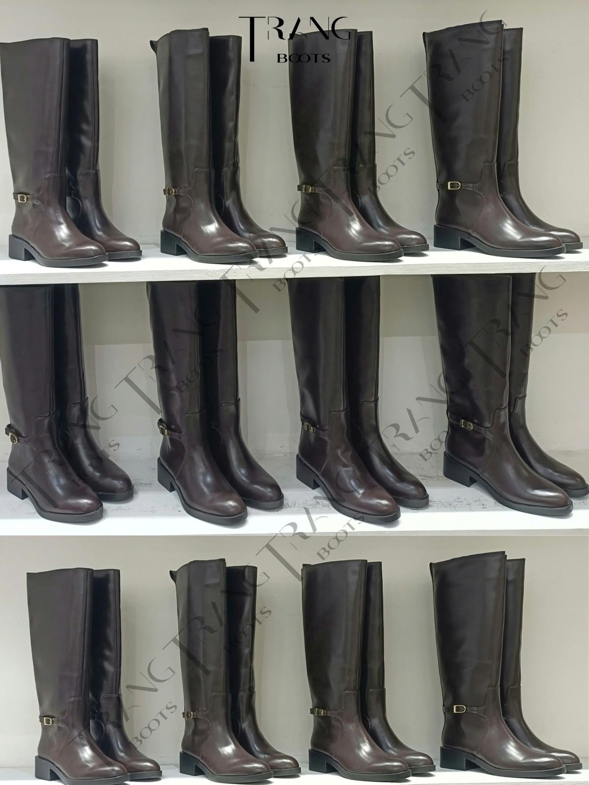 RIDING BOOTS ZARA DARK BROWN ZARA