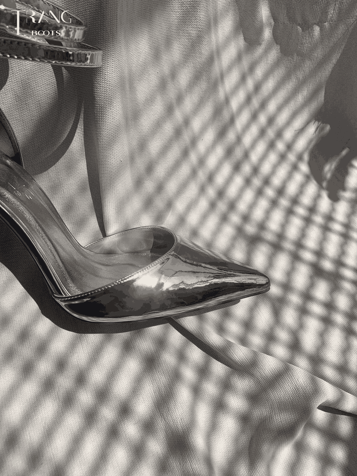 GIÀY CAO GÓT MŨI NHỌN QUEEN PHIÊN BẢN 2.0 BẠC