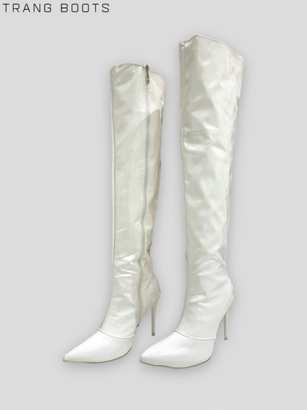 OVER KNEE BOOTS DA BÓNG GÓT NHỌN
