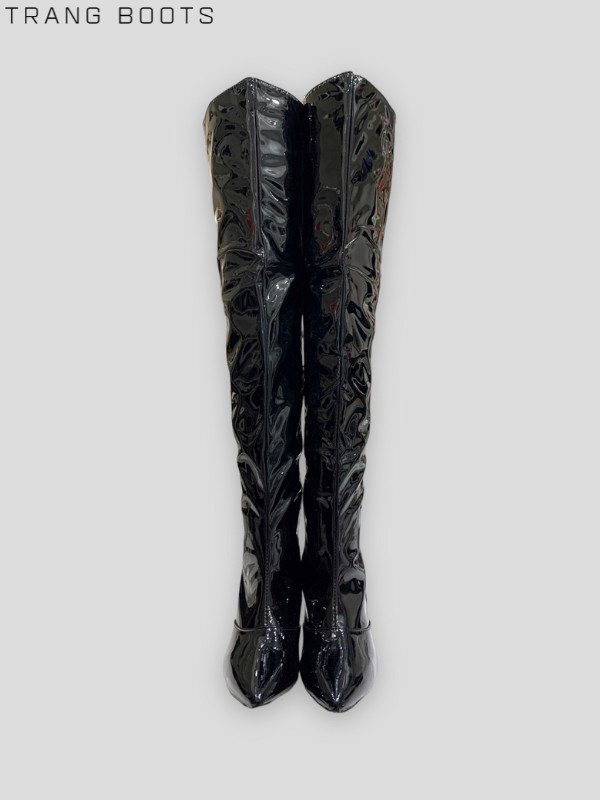 OVER KNEE BOOTS DA BÓNG GÓT NHỌN