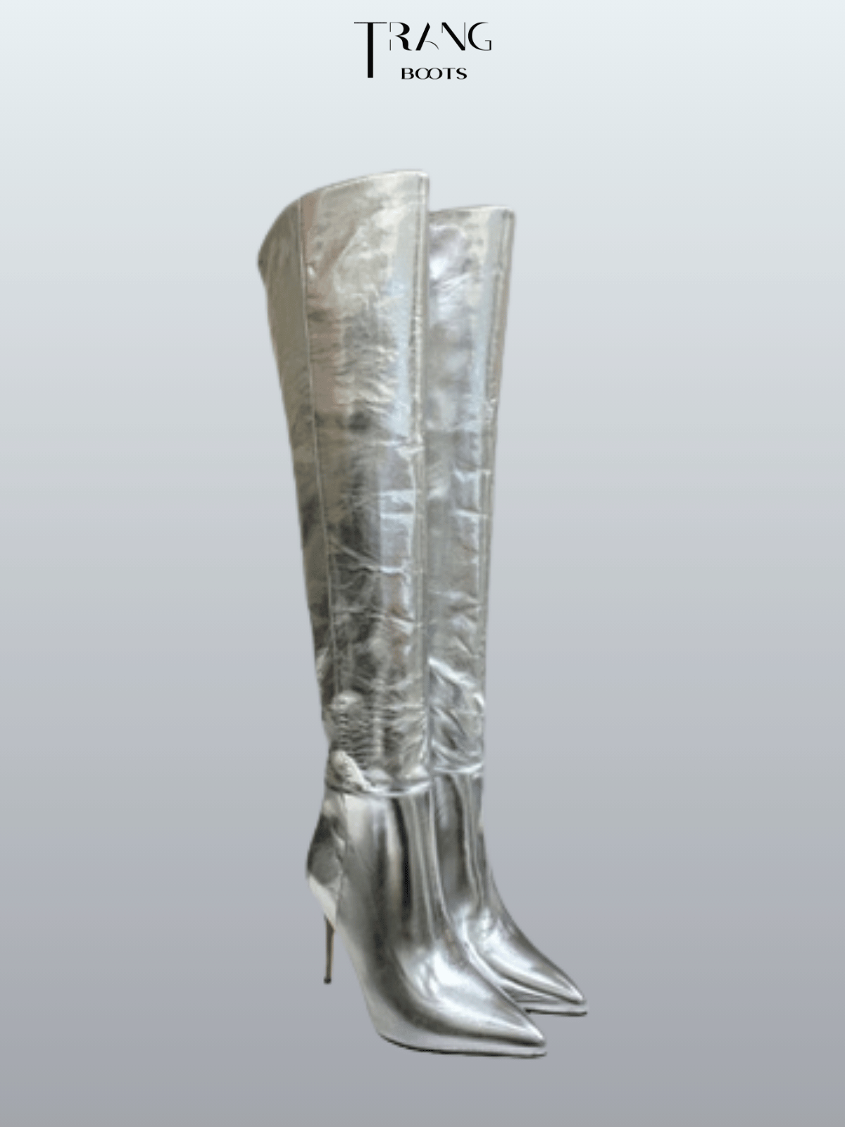 OVER KNEE BOOTS METALLIC GÓT NHỌN