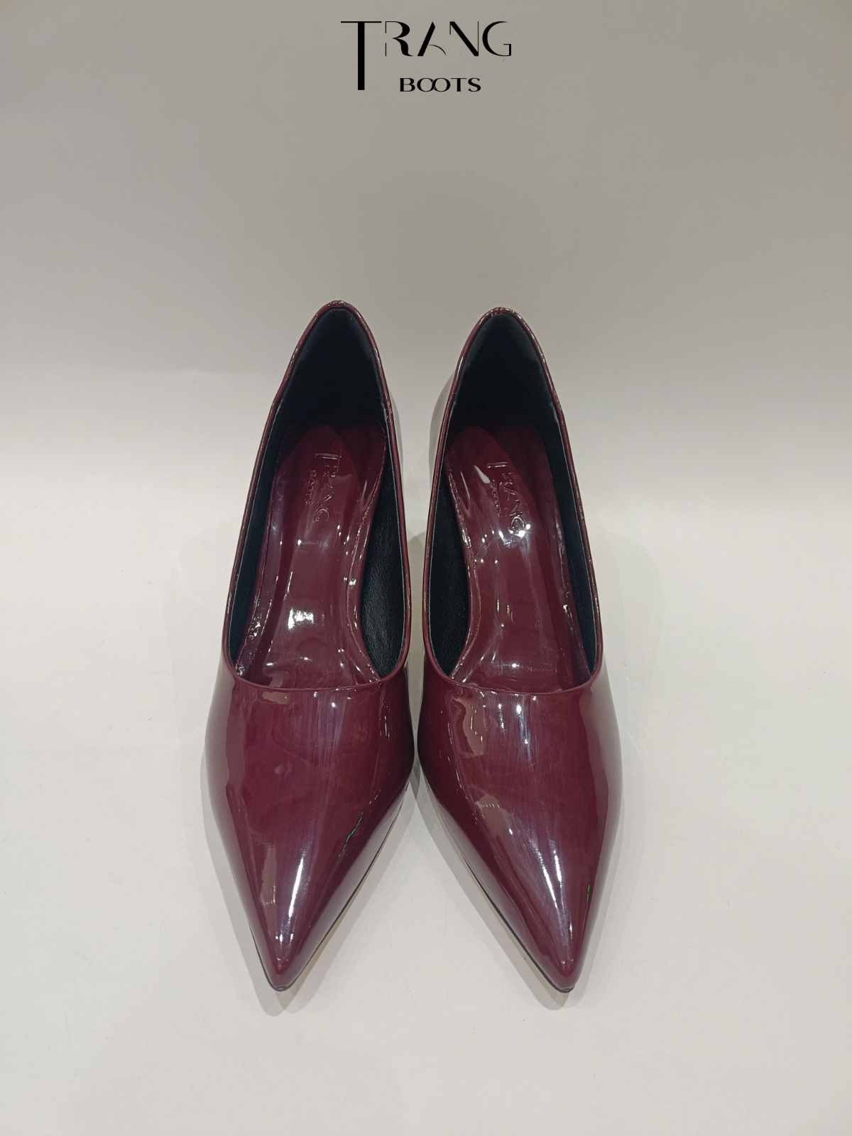 KATE PUMP HIGHHEELS - GIÀY CAO GÓT PUMP KATE - ĐỎ VANG 7 -8CM