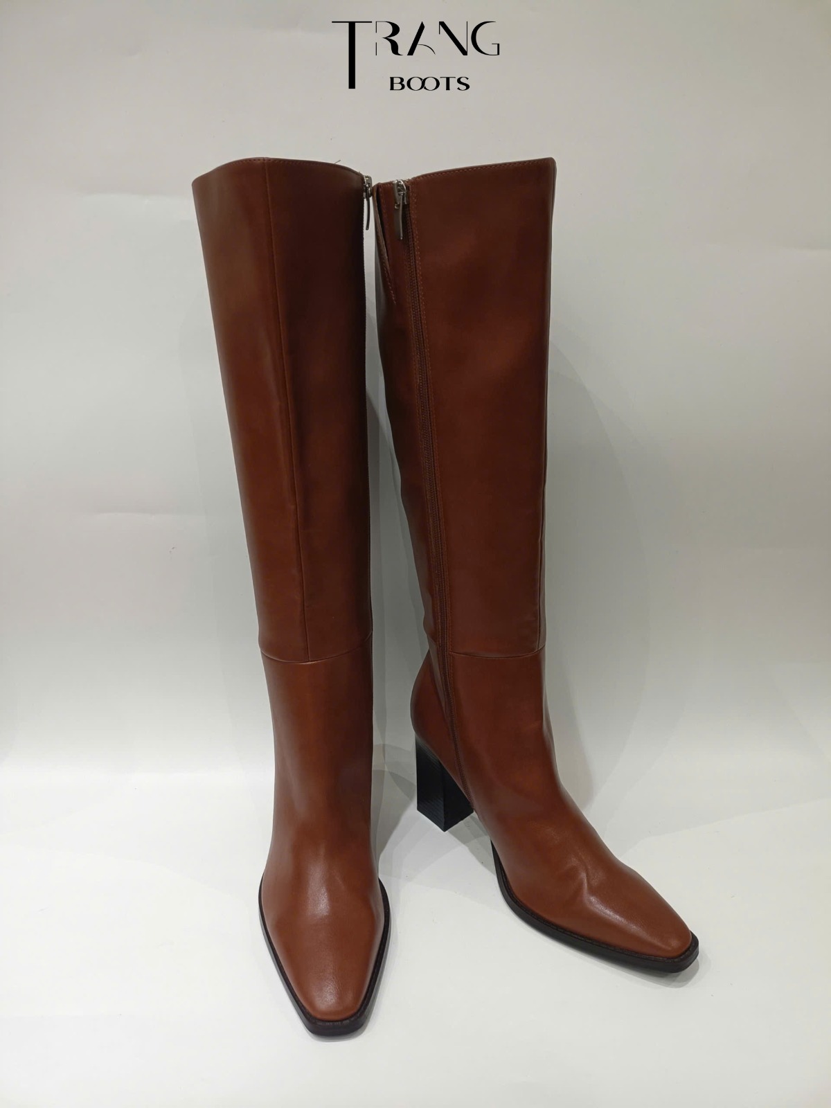 KNEEBOOTS NINE WEST GÓT TRỤ NÂU