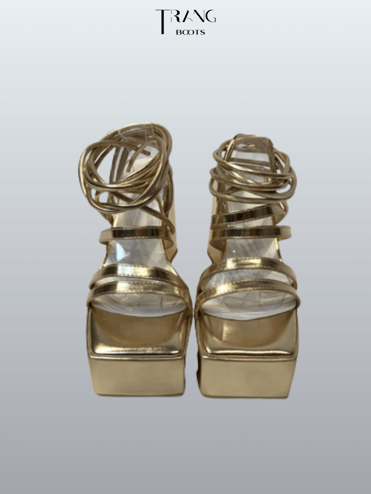 GIÀY CAO GÓT MŨI VUÔNG DÂY QUẤN ĐẾ TRỤ