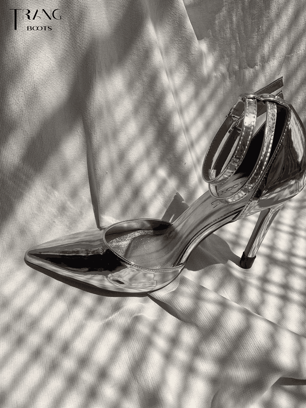 GIÀY CAO GÓT MŨI NHỌN QUEEN PHIÊN BẢN 2.0 BẠC