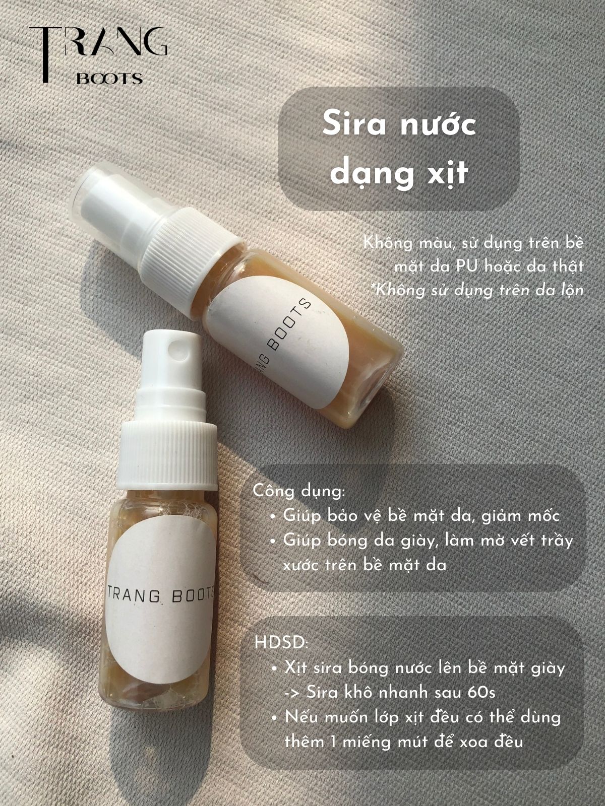 SIRA NƯỚC DẠNG XỊT