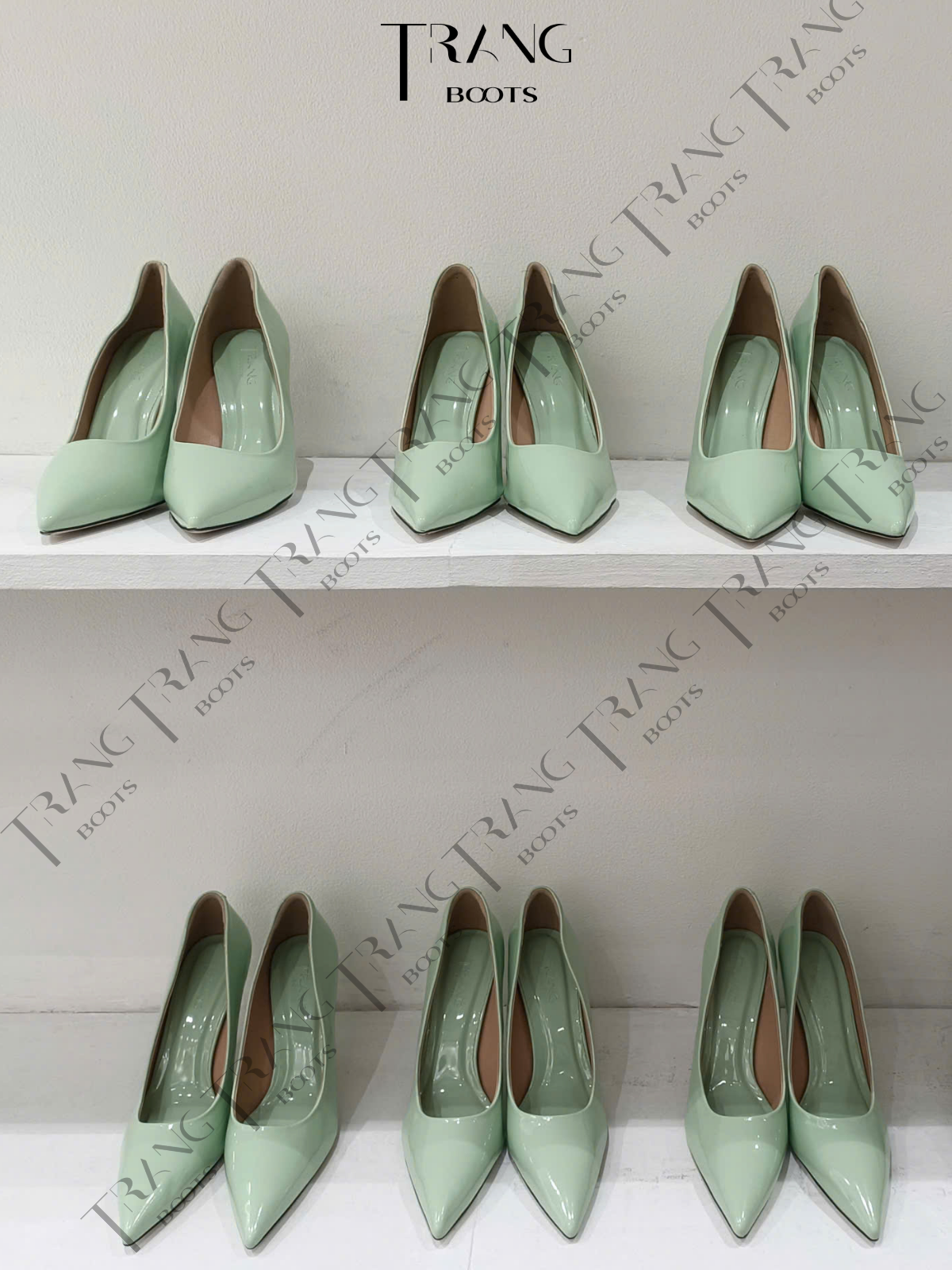 KATE PUMP HIGHHEELS - GIÀY CAO GÓT PUMP KATE - XANH LÁ 9 - 10CM