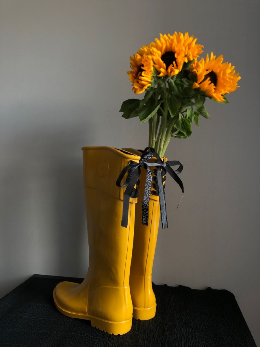 SUNSHINE YELLOW TALL RAIN BOOTS - ỦNG CAO SU CỔ CAO MÀU VÀNG