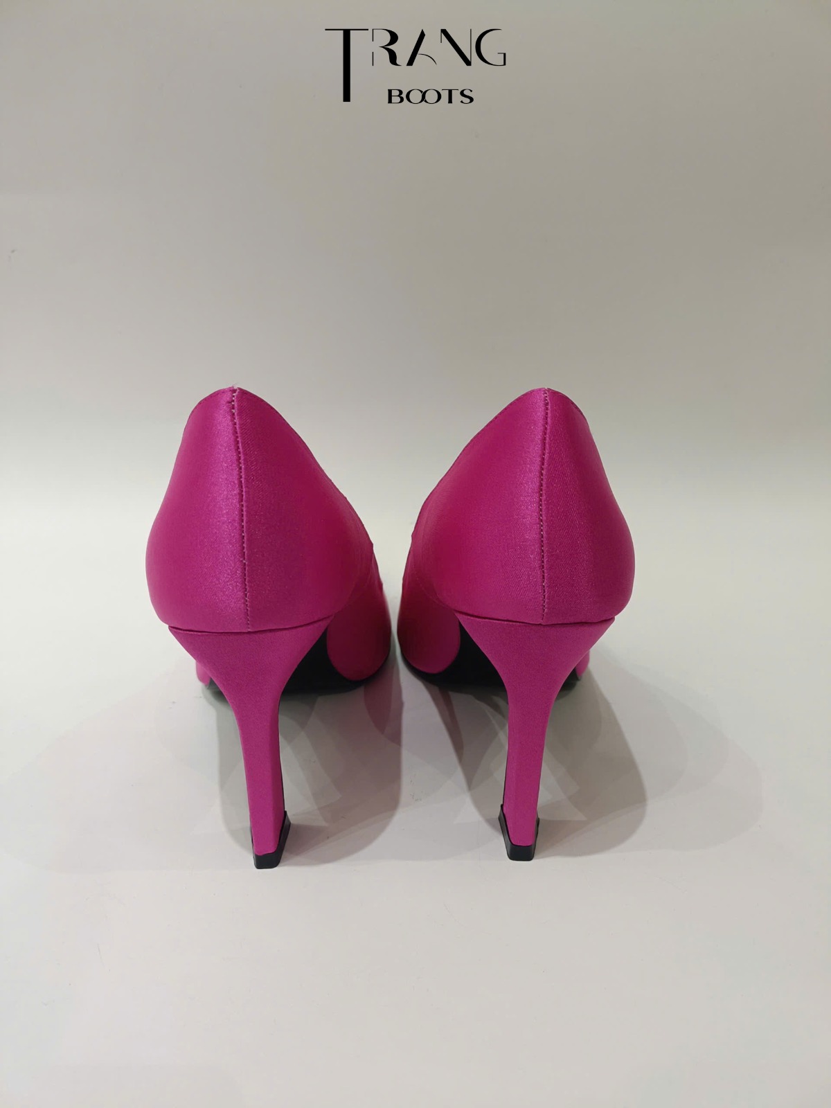 CHARLOTTE SATIN PUMPS - ROYAL FUCHSIA