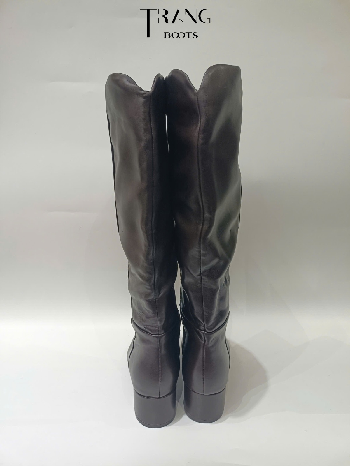 KNEE BOOTS MŨI NHỌN NÂU