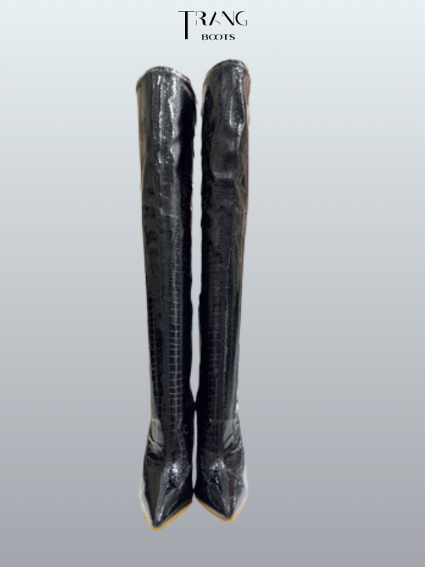OVER KNEE BOOTS DA BÓNG GÓT NHỌN