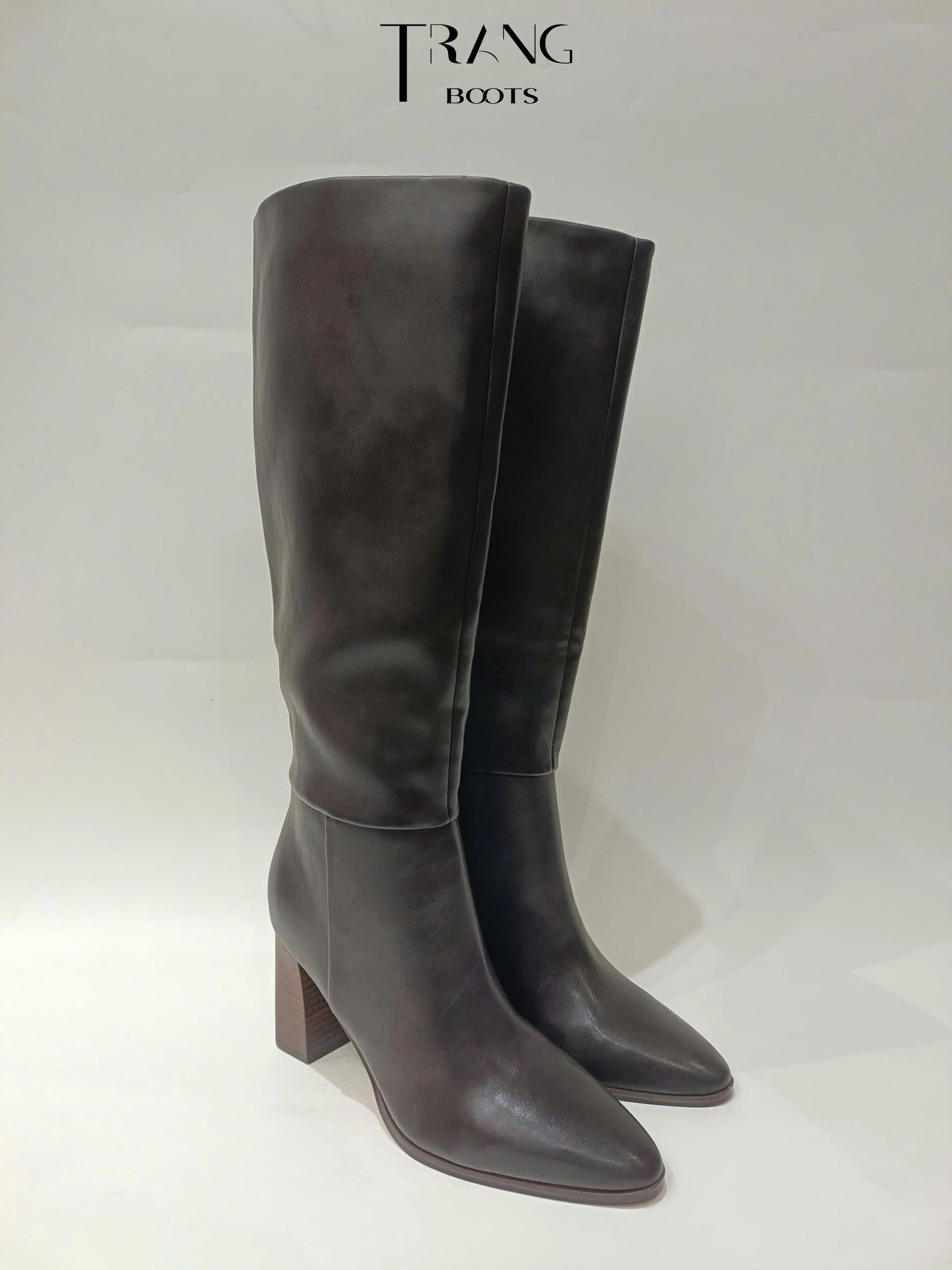 KNEE BOOTS CK NÂU ĐẬM