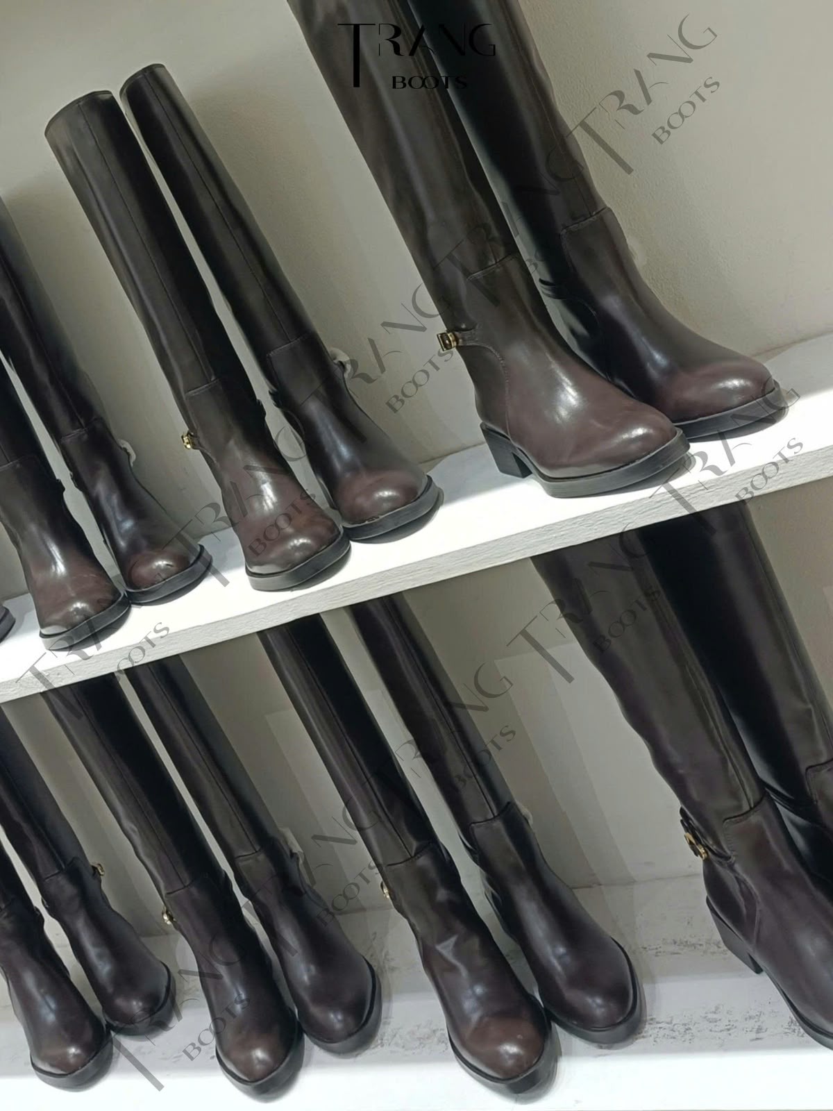 RIDING BOOTS ZARA DARK BROWN ZARA