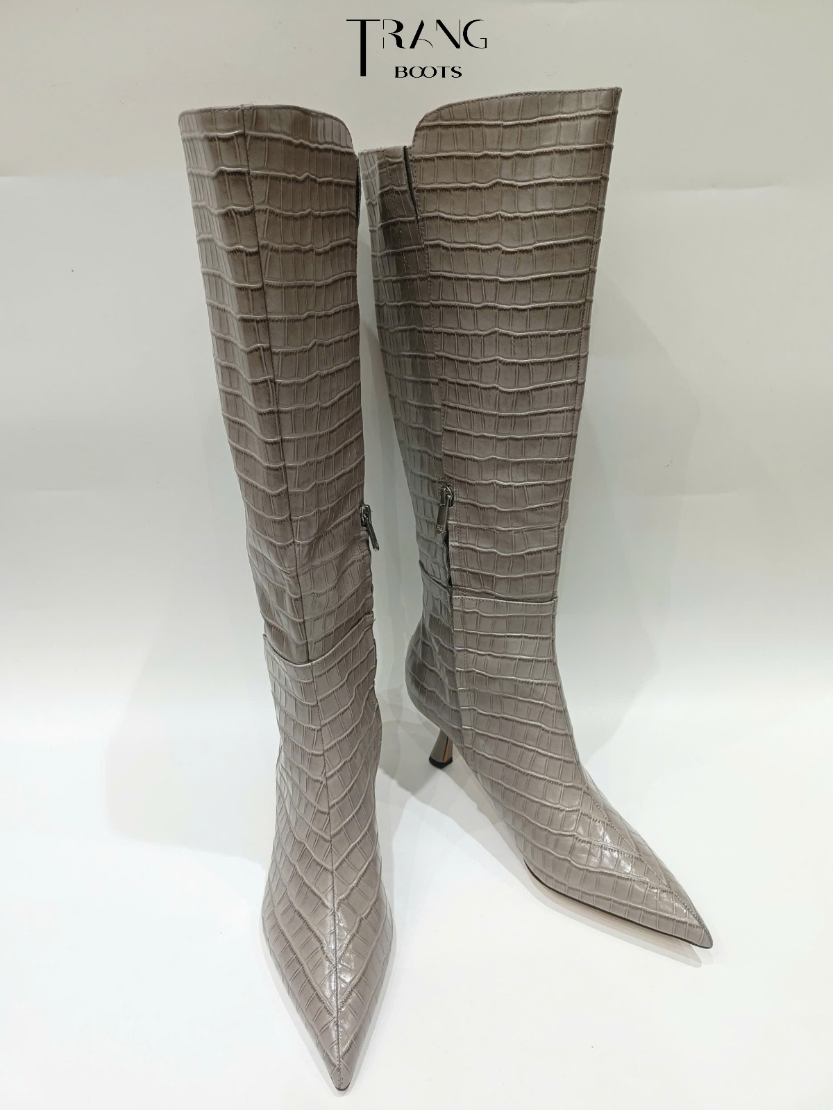 KNEEBOOTS RẮN XÁM SAM EDELMAM