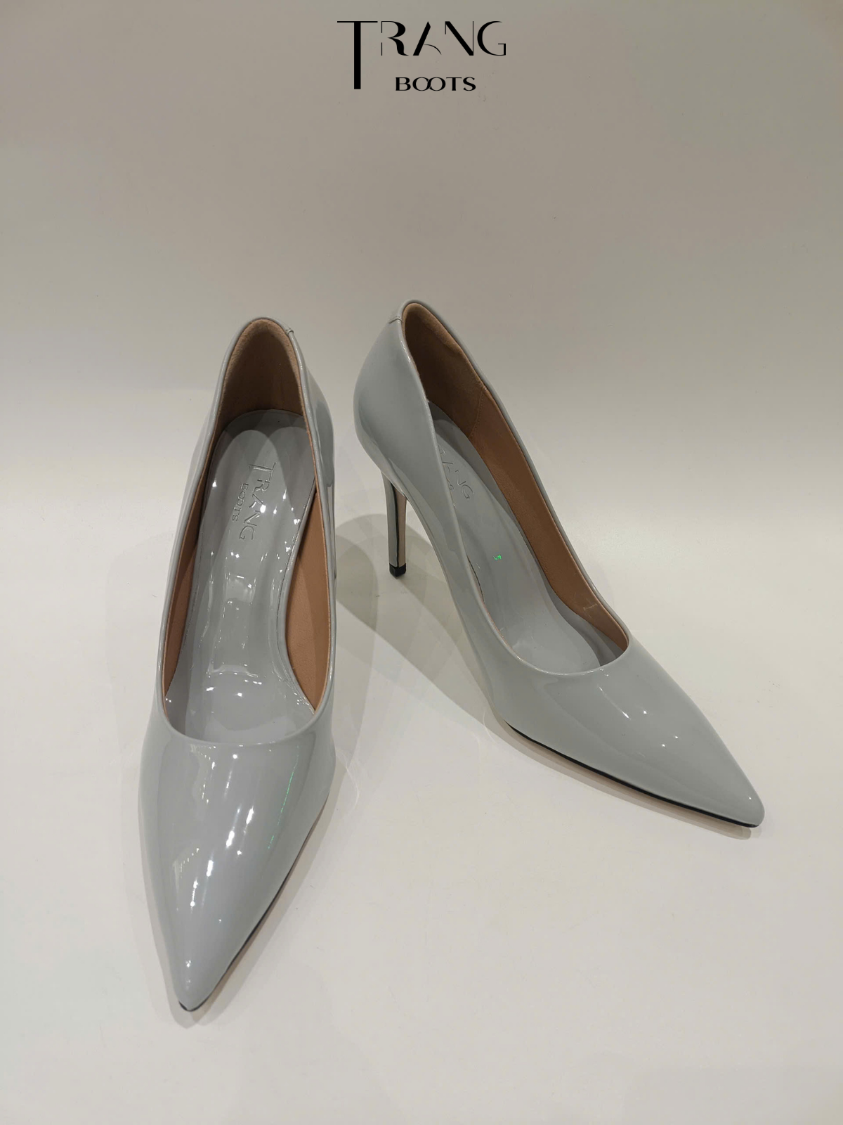 KATE PUMP HIGHHEELS - GIÀY CAO GÓT PUMP KATE - XÁM 9 - 10CM