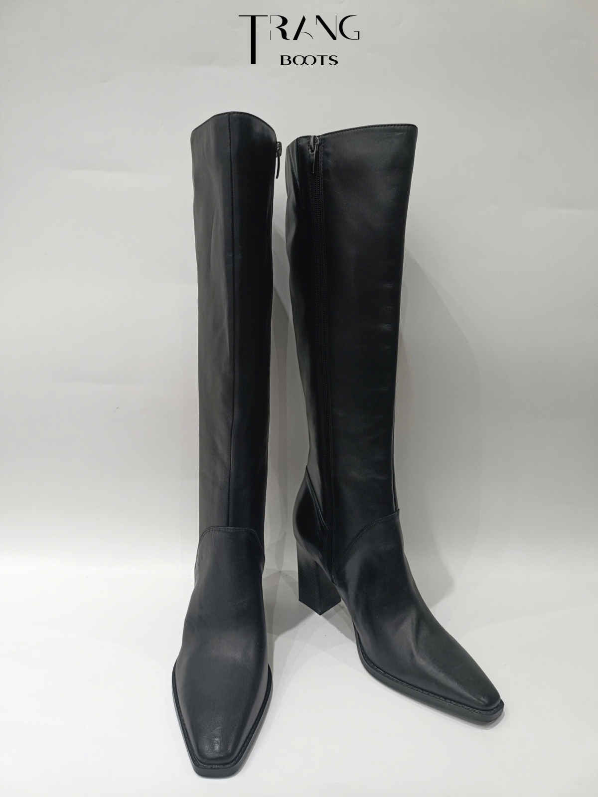 KNEEBOOTS GUESS GÓT TRỤ ĐEN