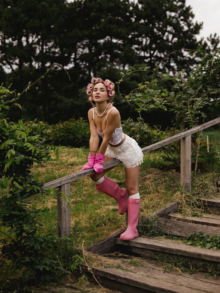 PINK CLASSIC TALL RAIN BOOTS - ỦNG CAO SU CỔ CAO MÀU HỒNG