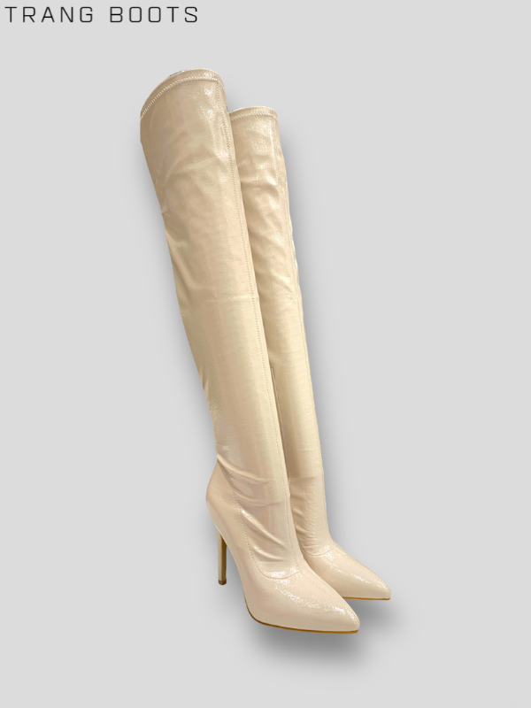OVER KNEE BOOTS DA BÓNG GÓT NHỌN