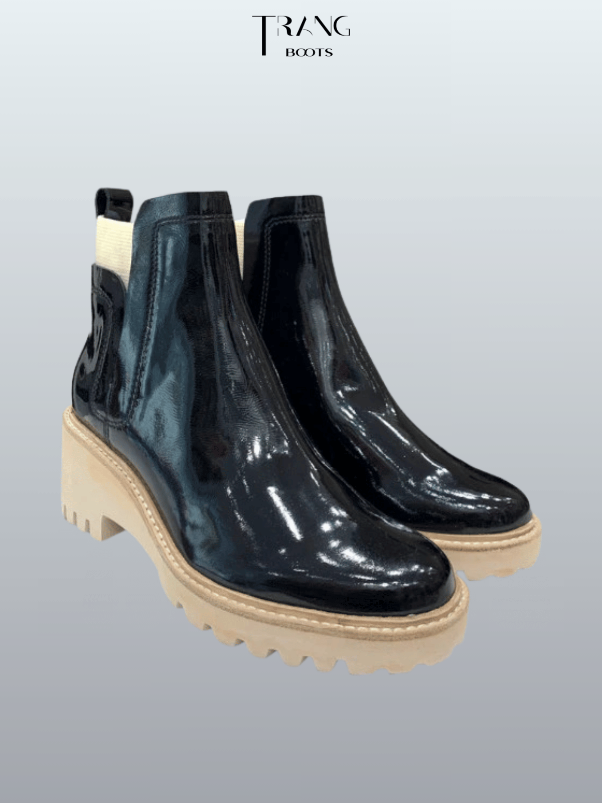 CHELSEA BOOTS DOLCE VITA MŨI TRÒN ĐẾ CAO SU 6CM