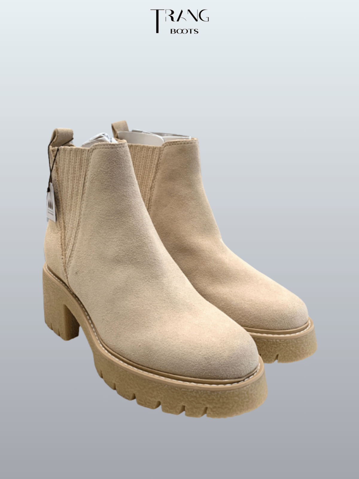 CHELSEA BOOTS HARTE H2O DOLCE VITA DA THẬT MŨI TRÒN ĐẾ CAO SU ĐÚC