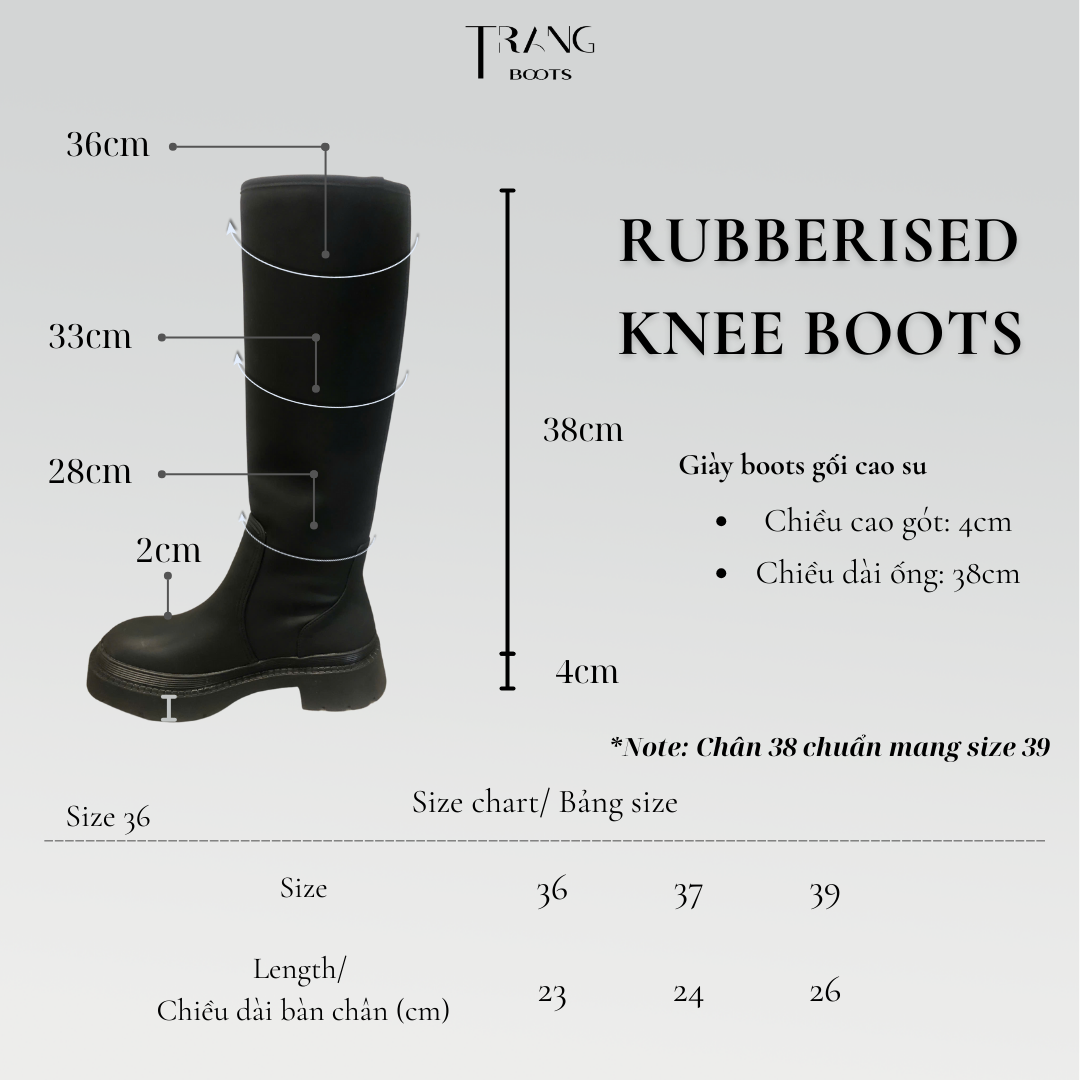 FASHION RUBBERISED BOOTS - BOOTS ỦNG GỐI THỜI TRANG CAO SU