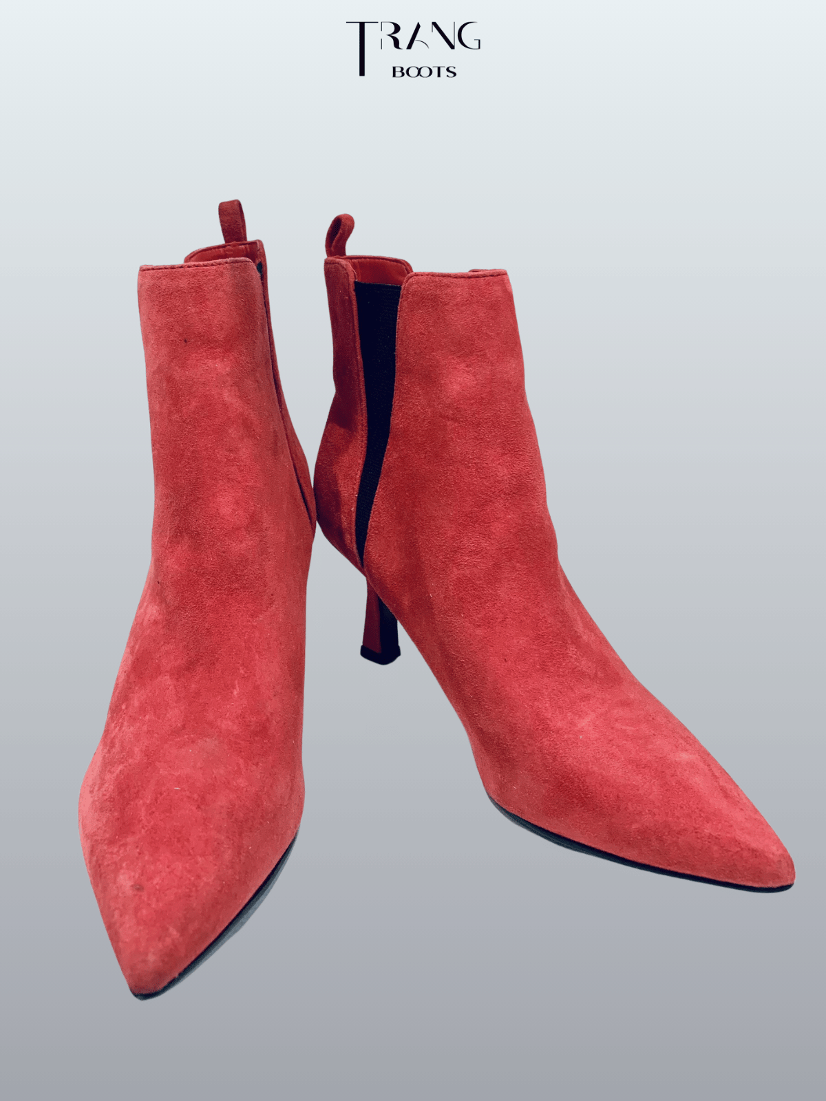 HIGHHEELS BOOTS CỔ NGẮN DA LỘN CÓ GÓT