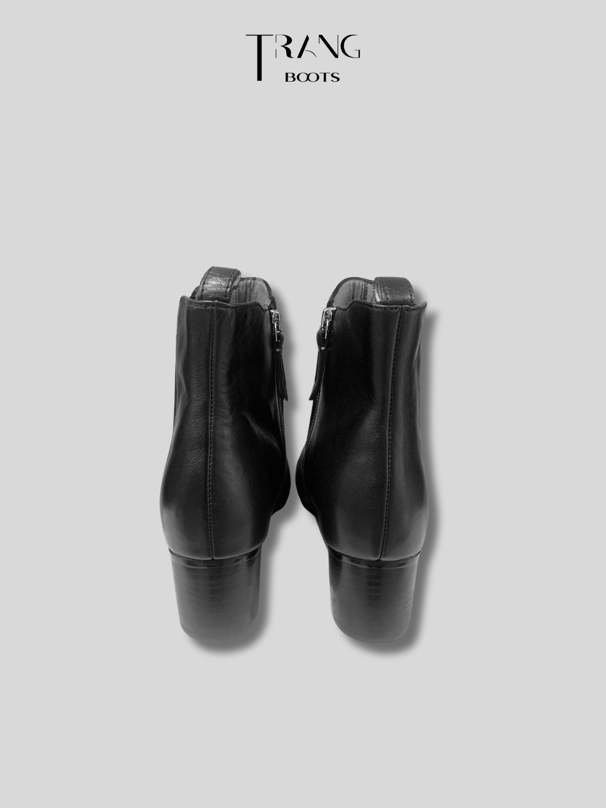 CHELSEA BOOTS DA TRƠN MÀU ĐEN