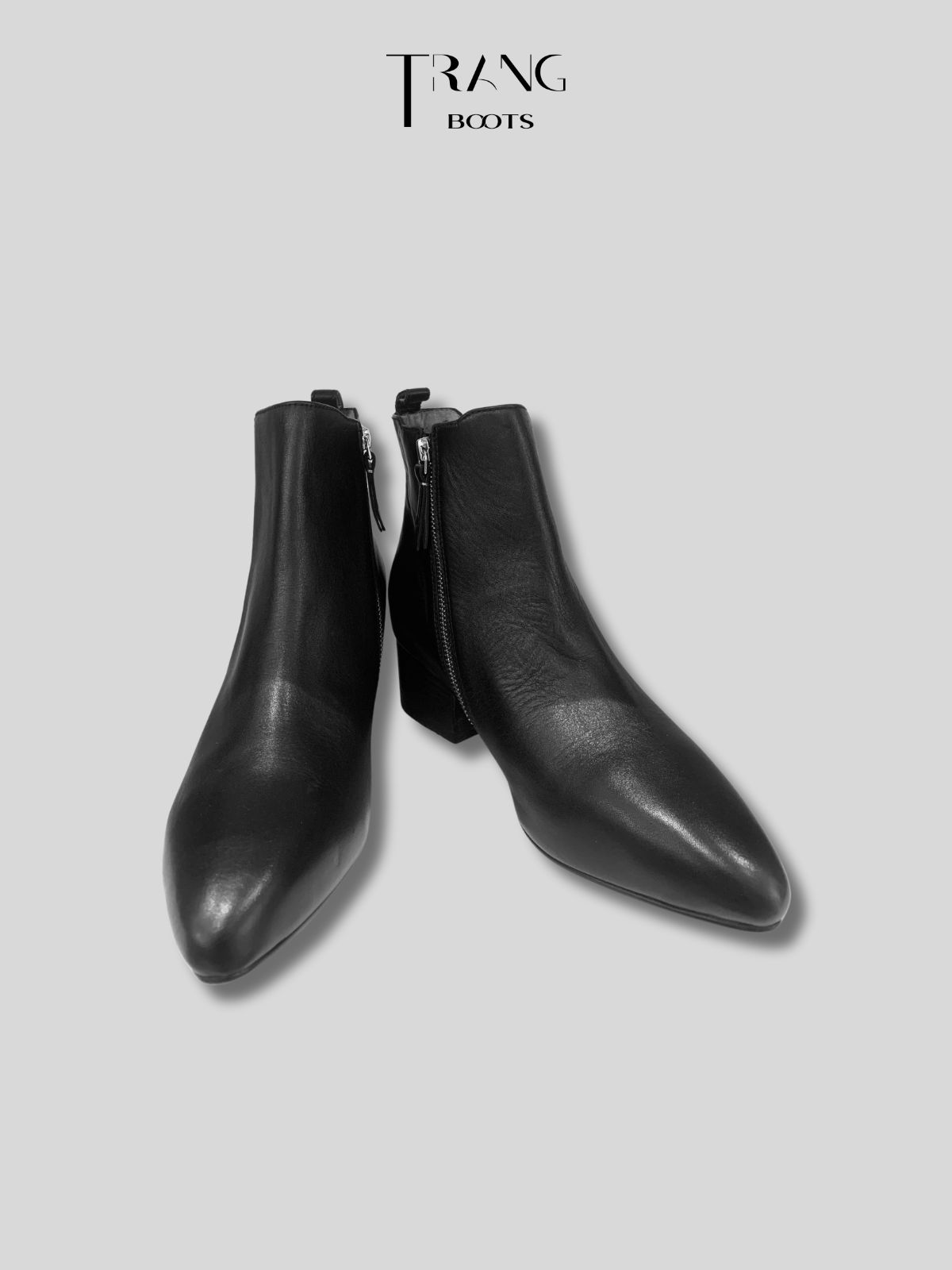 CHELSEA BOOTS DA TRƠN MÀU ĐEN