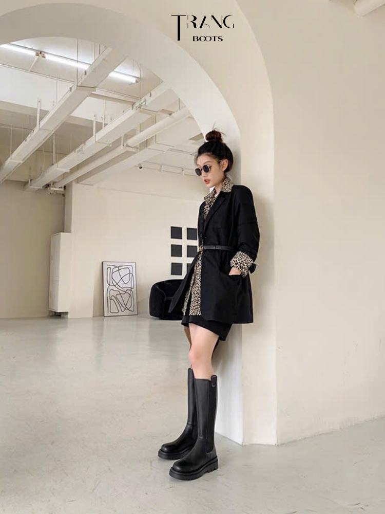 KNEE BOOTS DA MO DE CAO SU THOI TRANG