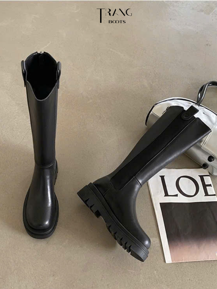 KNEE BOOTS DA MO DE CAO SU THOI TRANG