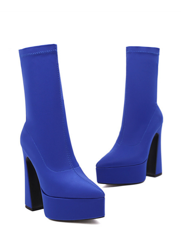 PLATFORM BOOTS MŨI NHỌN ĐẾ ĐÚP