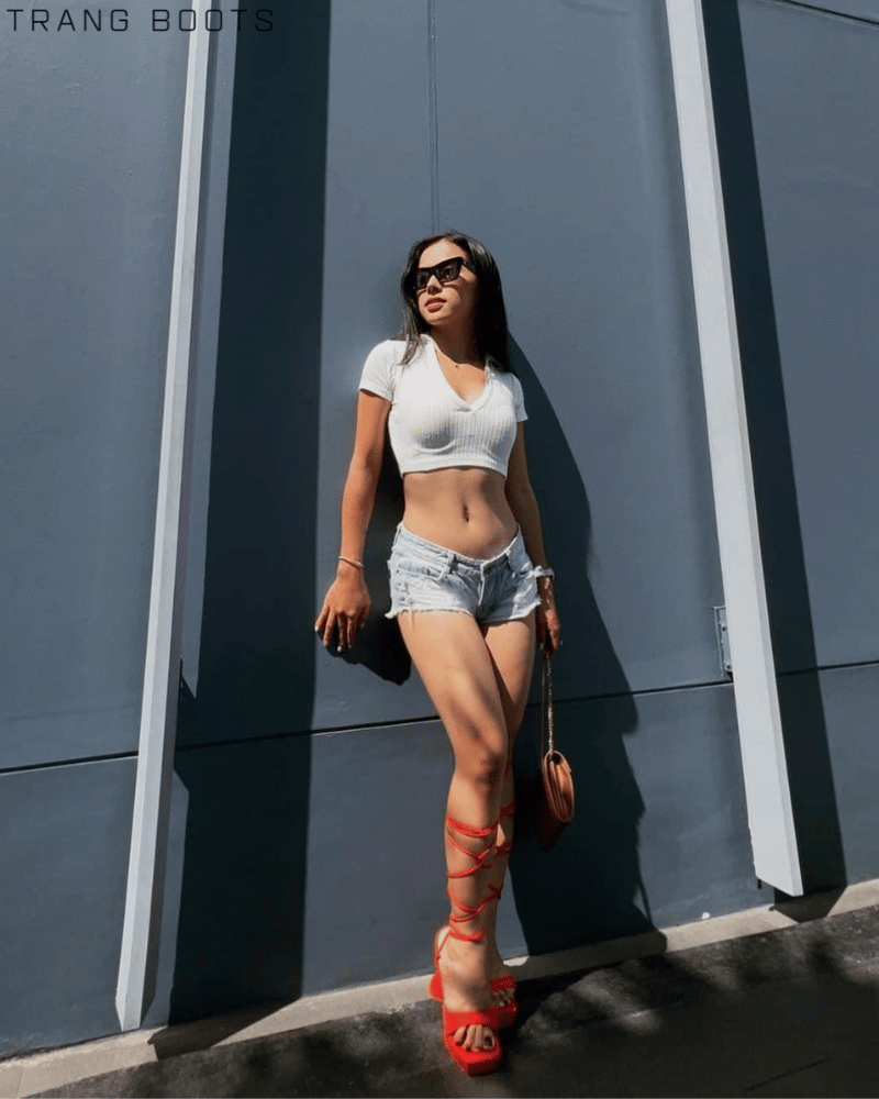 GIÀY CAO GÓT MŨI VUÔNG CHIẾN BINH ĐẾ ĐÚP