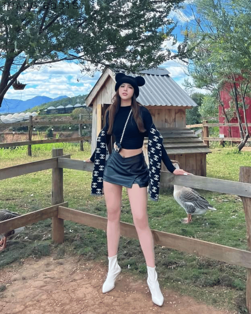 HIGHHEEL BOOTS DA MỜ MŨI NHỌN BASIC